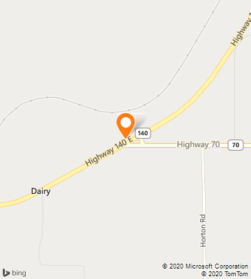 Map of Dairy, OR