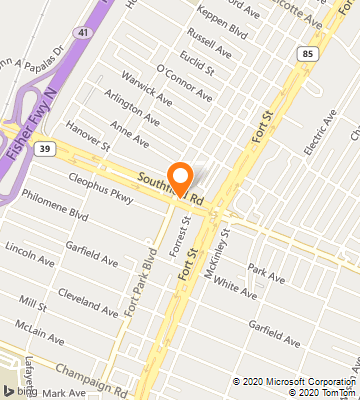 Map of Lincoln Park, MI