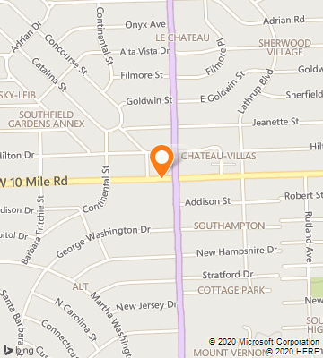 Map of Southfield, MI