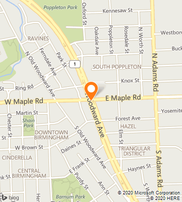 Map of Birmingham, MI