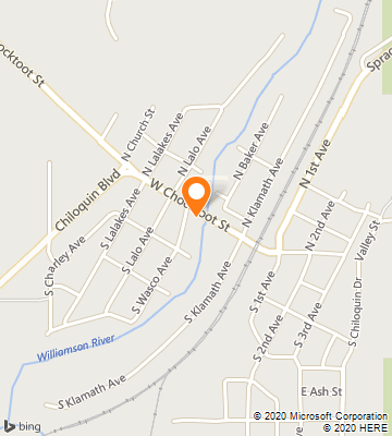 Map of Chiloquin, OR