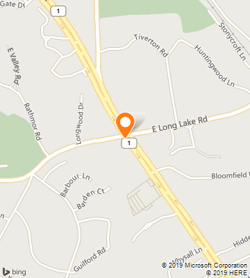 Map of Bloomfield Hills, MI