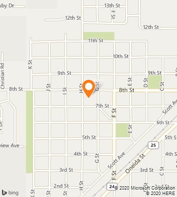 Map of Rupert, ID