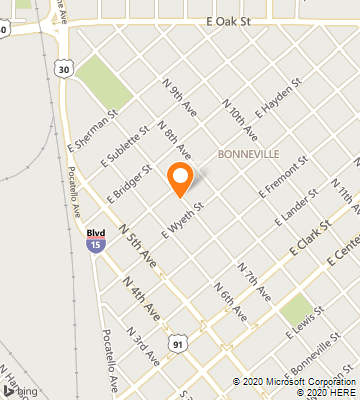 Map of Pocatello, ID