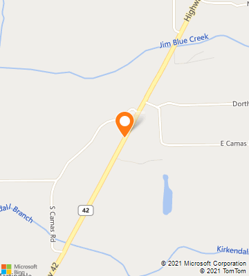 Map of Camas Valley, OR