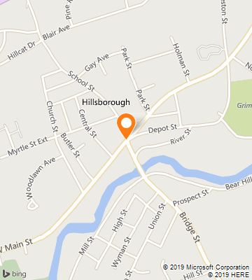 Map of Hillsboro, NH