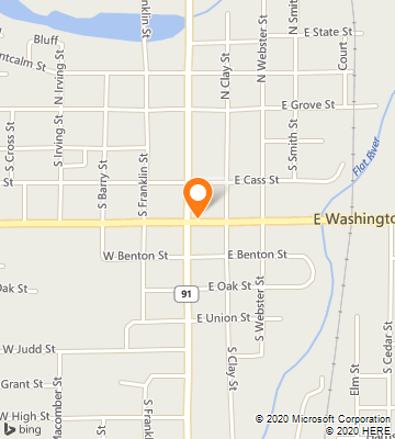 Map of Greenville, MI