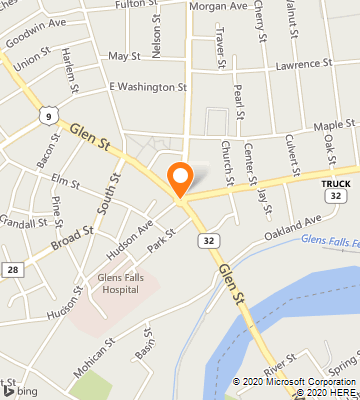 Map of Glens Falls, NY