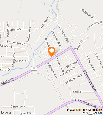 Map of Newcastle, WY