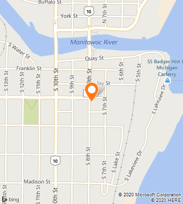 Map of Manitowoc, WI