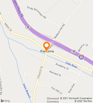 Map of Franconia, NH