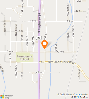 Map of Terrebonne, OR