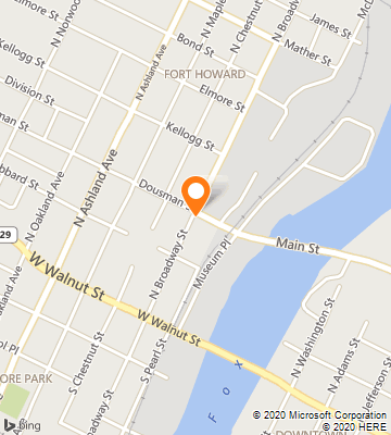 Map of Green Bay, WI