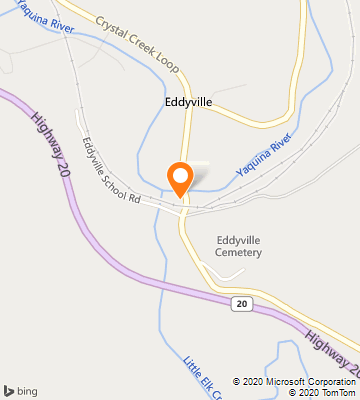 Map of Eddyville, OR