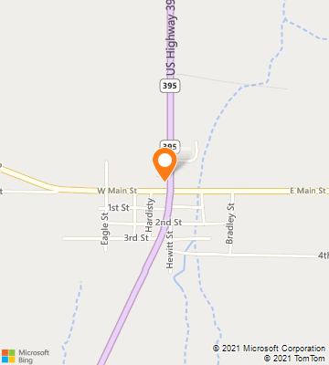 Map of Long Creek, OR