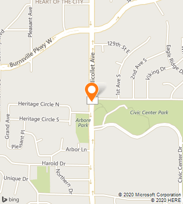 Map of Burnsville, MN