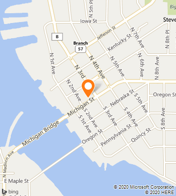 Map of Sturgeon Bay, WI