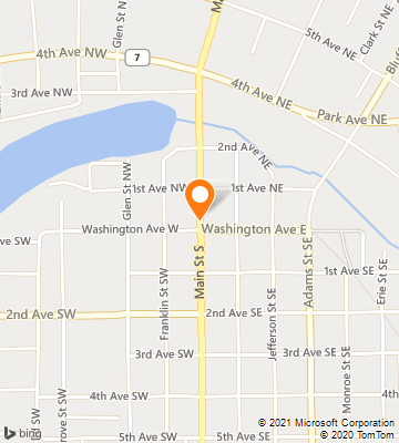 Map of Hutchinson, MN