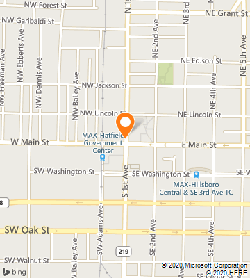 Map of Hillsboro, OR