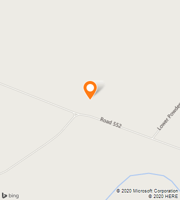 Map of Powderville, MT