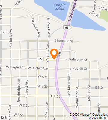 Map of Iron Mountain, MI