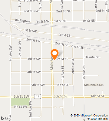 Map of Hankinson, ND