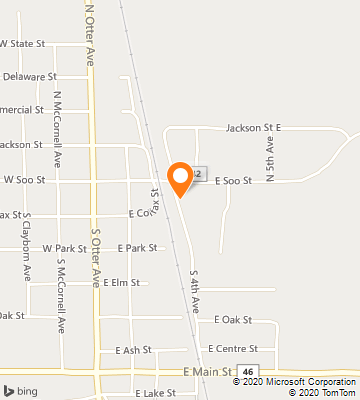 Map of Parkers Prairie, MN