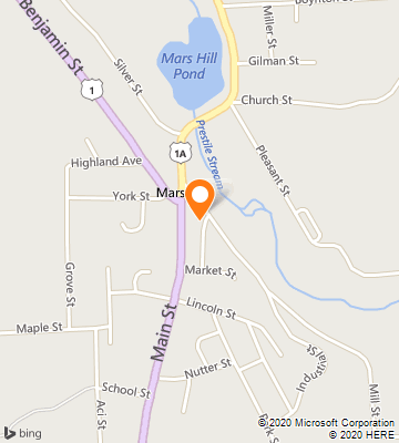 Map of Mars Hill, ME