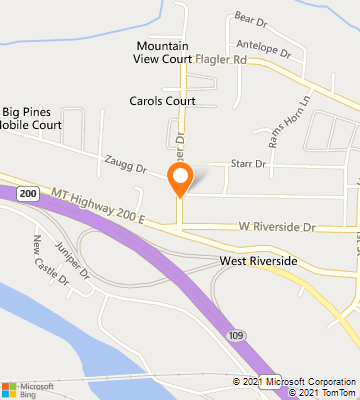 Map of Bonner-West Riverside, MT