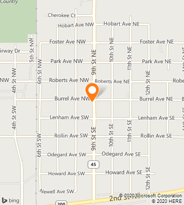 Map of Cooperstown, ND