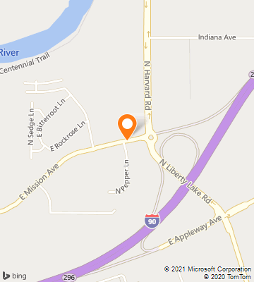 Map of Liberty Lake, WA