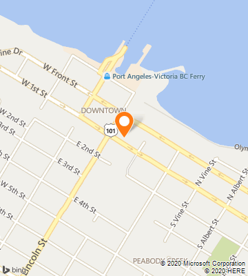 Map of Port Angeles, WA
