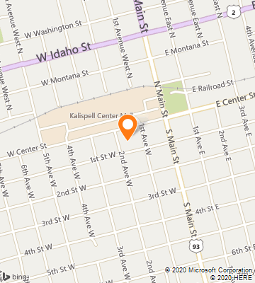 Map of Kalispell, MT