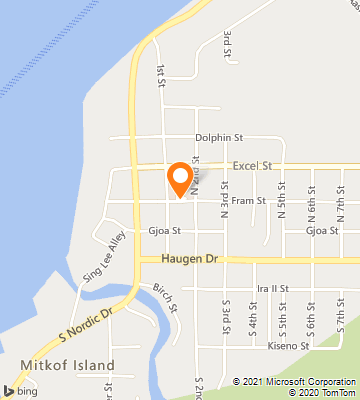 Map of Petersburg, AK