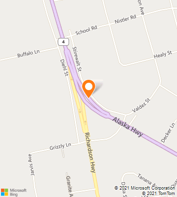 Map of Delta Junction, AK